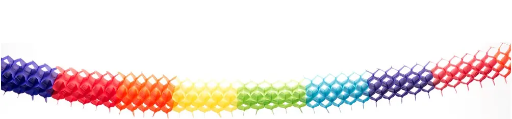 Girlande Rautenform 4er Set 