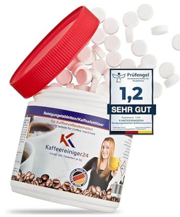 200 Reinigungstabletten 2g für Kaffeevollautomaten & Kaffeemaschinen Kompatibel mit Jura, Siemens (auch EQ Series), Melitta, Krups, Bosch, Miele uvm.