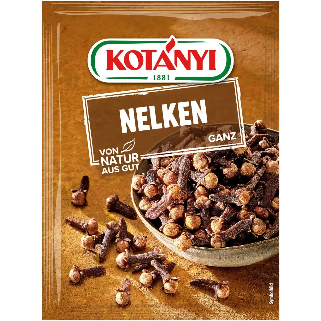 Kotanyi Brief braun, Nelken ganz