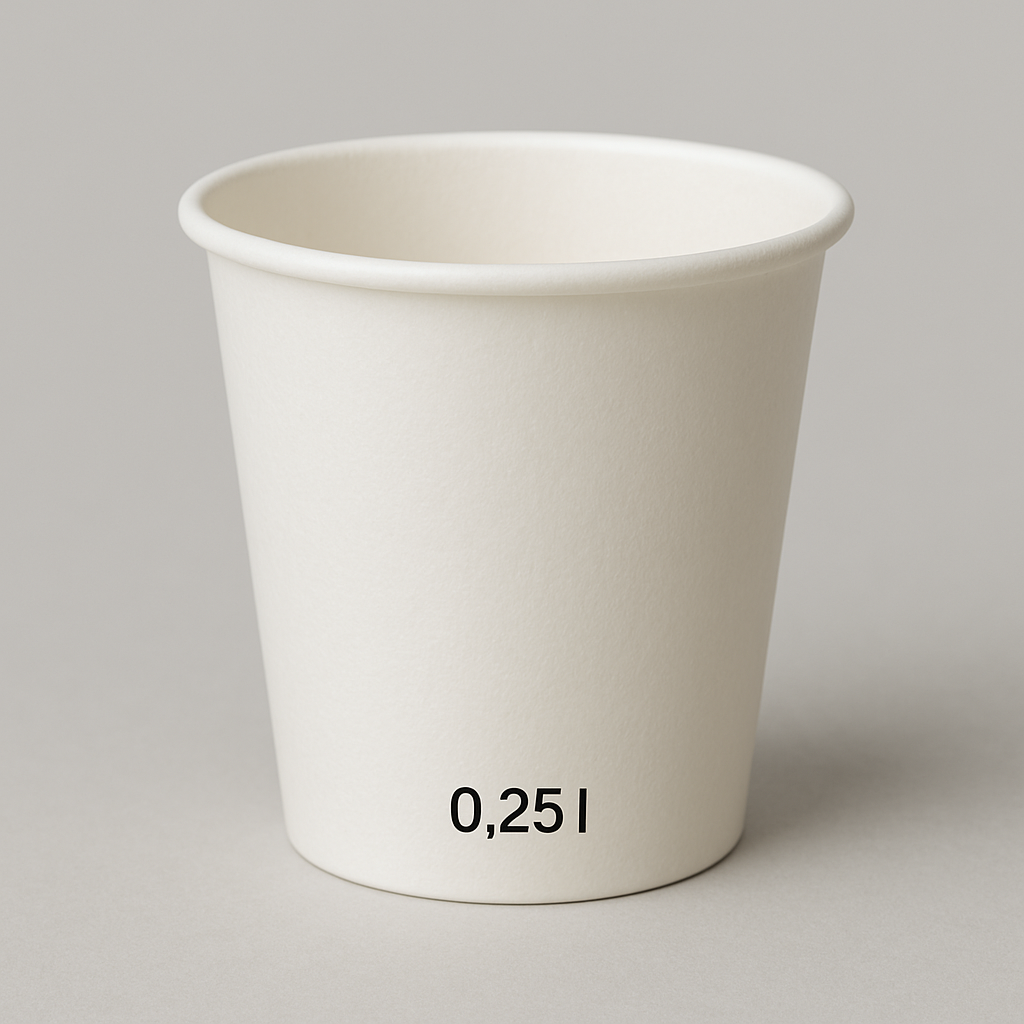 Pap St Trinkbecher Pappe 0,25l 100er