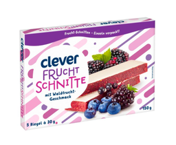 [896516] Clever Fruchtschnitte Waldfrucht 150g