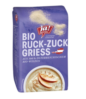 Ja! Natürlich Ruck Zuck Griess 400g