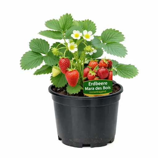 Erdbeeren Mara des Bois (immertragend)